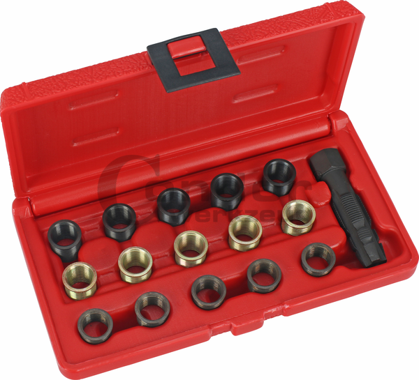 SENRISE Kit de réparation de filetage de bougie d'allumage 14 mm Kit de  réparation de filetage pour bougie d'allumage endommagée (5 pièces)