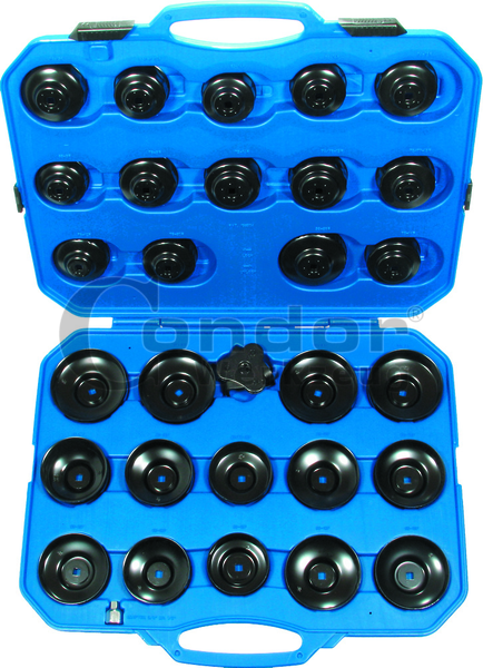 Coffret de clés coiffe pour filtre à huile - 30 pièces