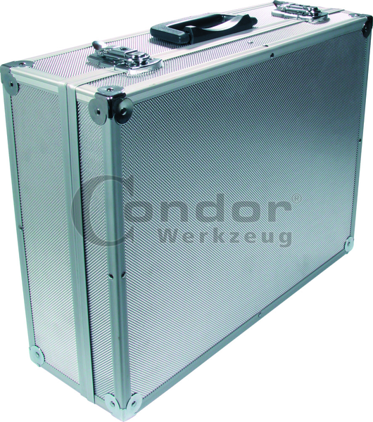 Boîte à outils, Valise d'électricien aluminium, 460 x 340 x 150 mm