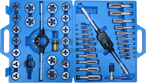 Kit Tarauds & Filières M8 X 0.75 Mm – Pour Réparation Filetage Acier, Cuivre, Laiton | Robinet Acier Rapide, Matrice Alliage - 8